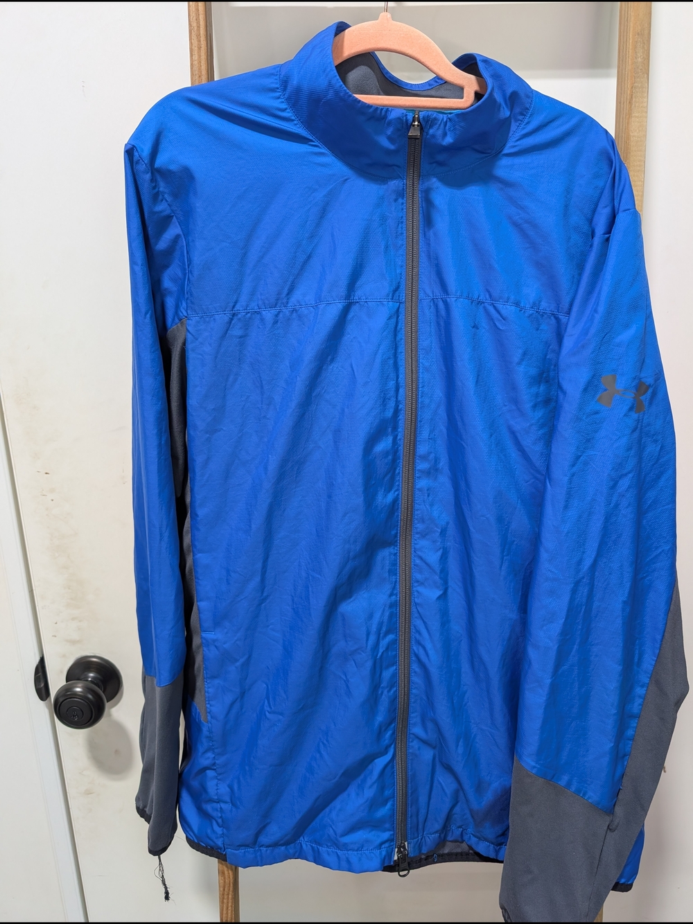 Under Armour Royal Blue and Gray Men's Lightweight Windbreaker